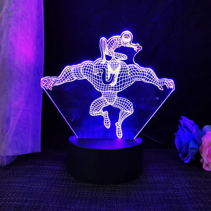 Avengers : Veilleuse 3D en acrylique, une élégante lampe de bureau LED