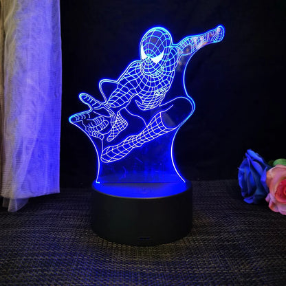 Avengers : Veilleuse 3D en acrylique, une élégante lampe de bureau LED