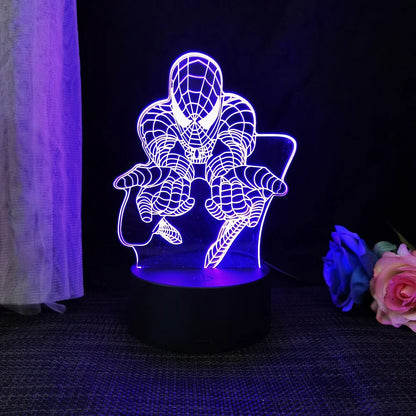 Avengers : Veilleuse 3D en acrylique, une élégante lampe de bureau LED