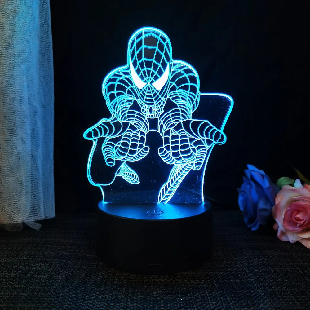 Avengers : Veilleuse 3D en acrylique, une élégante lampe de bureau LED