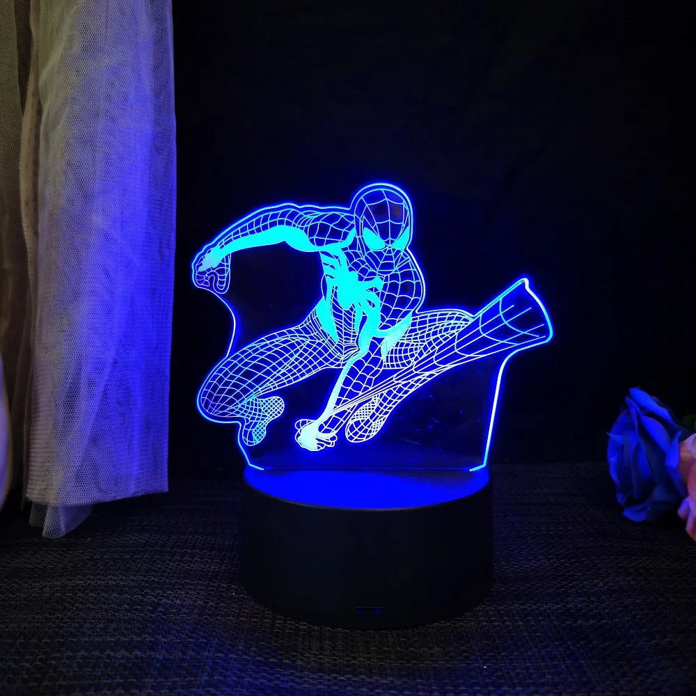 Avengers : Veilleuse 3D en acrylique, une élégante lampe de bureau LED