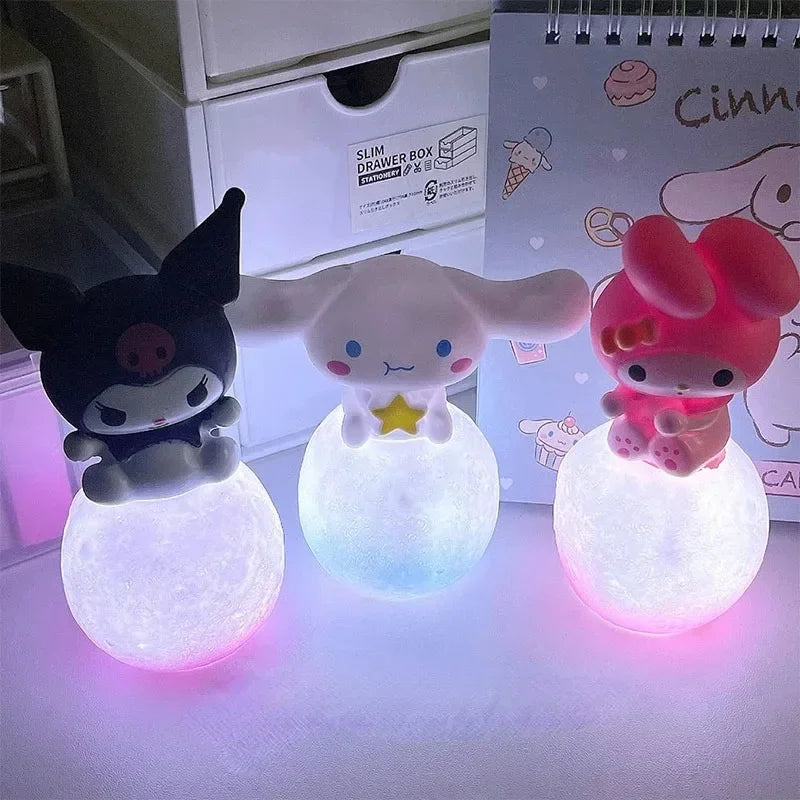 Veilleuse Hello Kitty Mininstants pour enfants, lampe de chevet amusante et colorée inspirée des dessins animés.