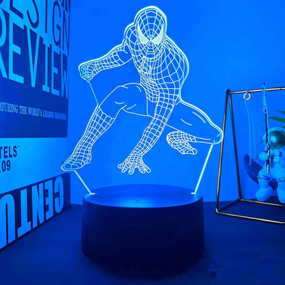 Avengers : Veilleuse 3D en acrylique, une élégante lampe de bureau LED