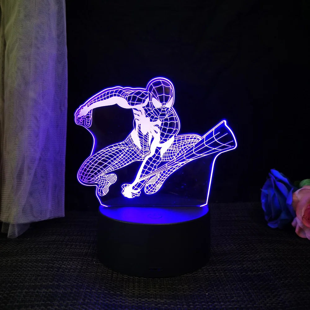 Avengers : Veilleuse 3D en acrylique, une élégante lampe de bureau LED