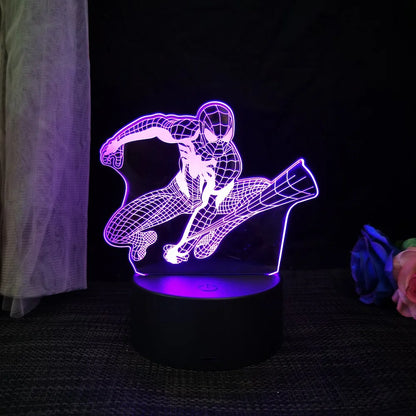 Avengers : Veilleuse 3D en acrylique, une élégante lampe de bureau LED