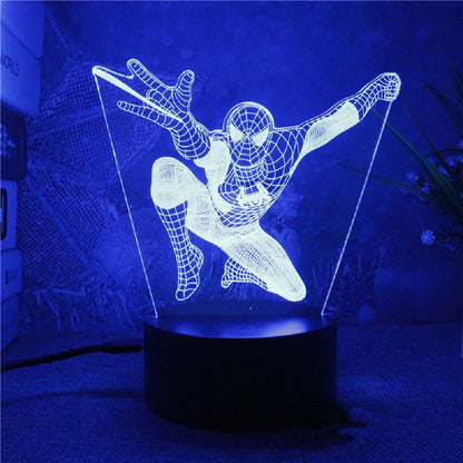 Avengers : Veilleuse 3D en acrylique, une élégante lampe de bureau LED