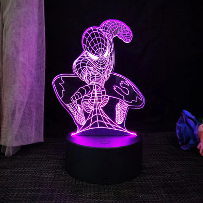 Avengers : Veilleuse 3D en acrylique, une élégante lampe de bureau LED