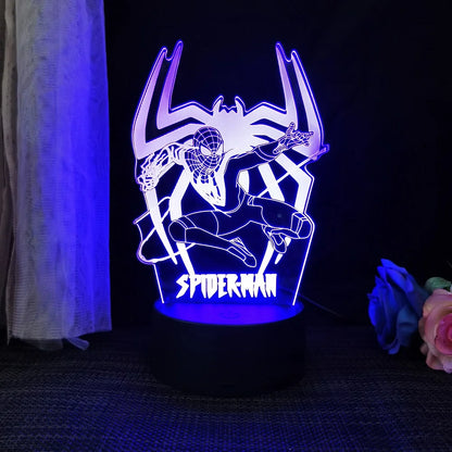 Avengers : Veilleuse 3D en acrylique, une élégante lampe de bureau LED