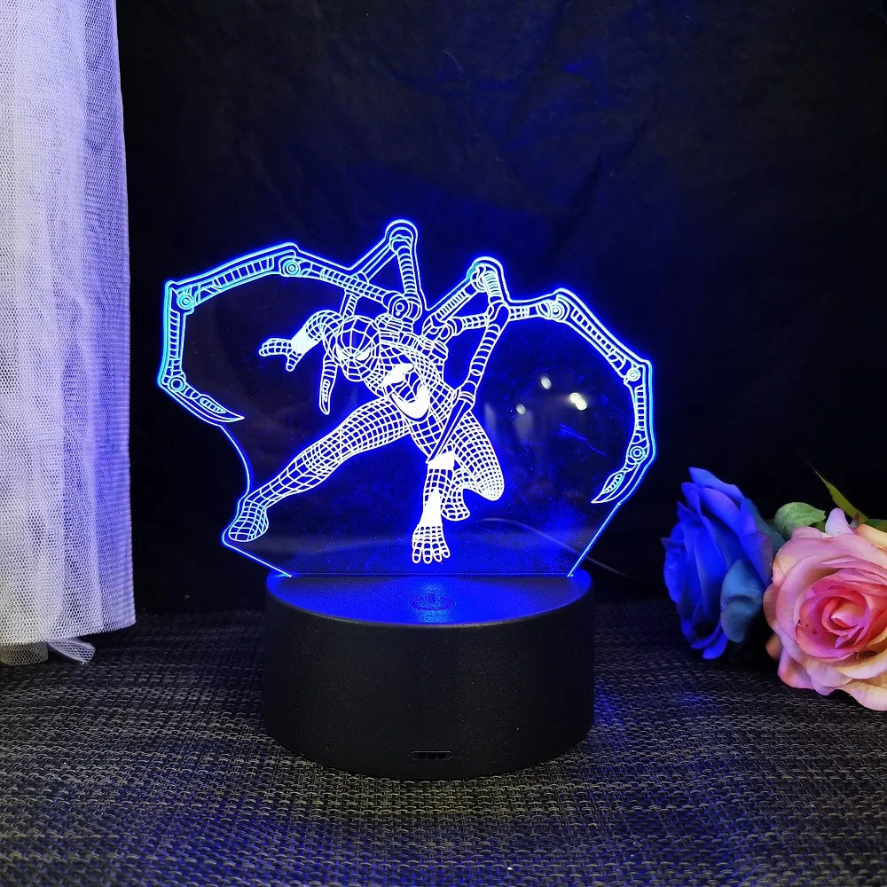 Avengers : Veilleuse 3D en acrylique, une élégante lampe de bureau LED